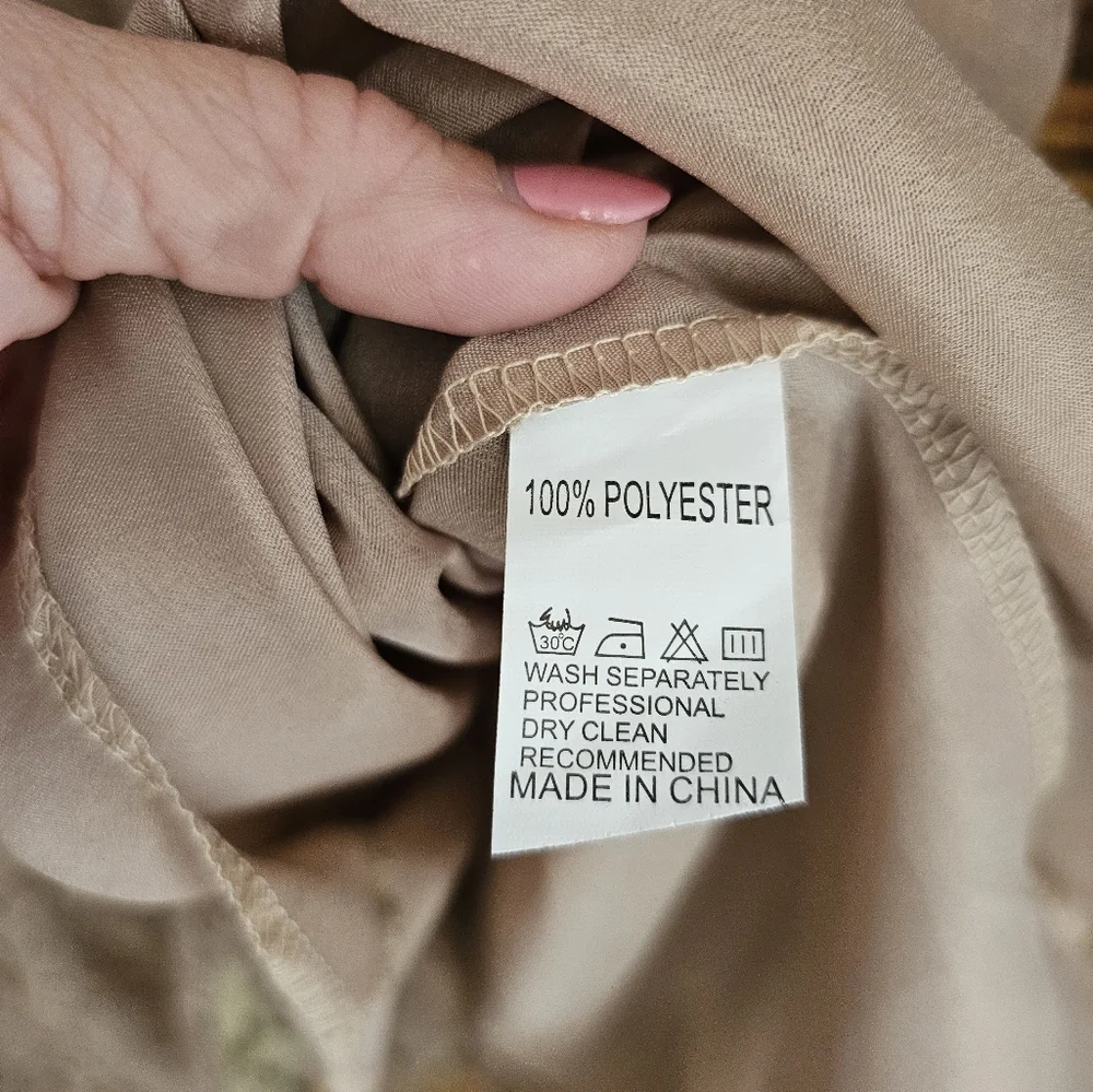 BOHO Tan Dress - Picture 5 of 7